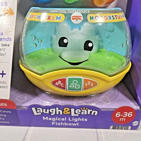 Fisher-Price Laugh & Learn Magical Lights Fishbowl – Interactive Baby Toy - Picture 3 of 13